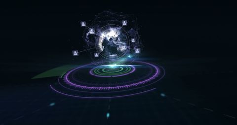 Futuristic Digital Earth Connectivity and Communication Concept - Download Free Stock Images Pikwizard.com
