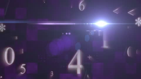 Digital Data Stream with Sparkling Lights on Black Background