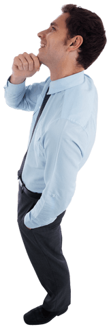 Thoughtful Businessman Posing Transparent Background - Download Free Stock Videos Pikwizard.com