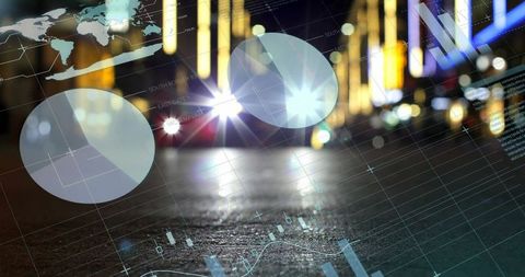 Futuristic Urban Interaction of Reflective Street and Digital Data