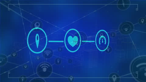 Digital Network Connections with Multimedia Interface Icons