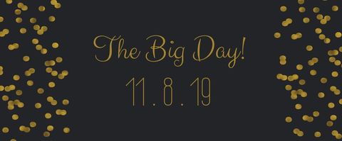 Elegant Golden Celebration Announcement Template