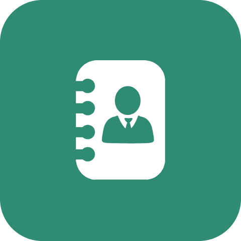 Contact Notebook Communication Icon on Transparent Background Brings Clarity - Download Free Stock Videos Pikwizard.com