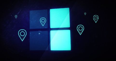 Global data processing and digital connectivity concept