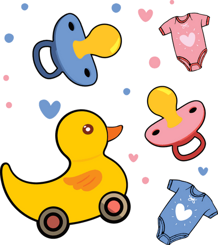 transparent background baby toys and clothing cartoon design - Download Free Stock Videos Pikwizard.com