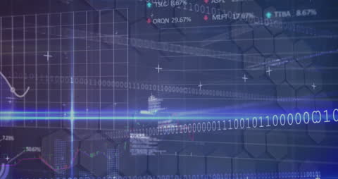 Dynamic Financial Data and Analytics in Blue Theme