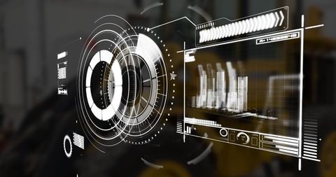 Futuristic Digital Interface with Data Diagnostics - Download Free Stock Images Pikwizard.com