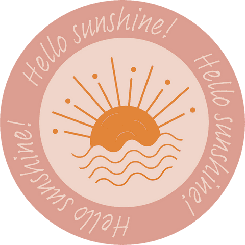 minimal sunburst emblem with optimistic message on transparent background - Download Free Stock Videos Pikwizard.com
