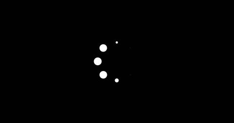 Loading Icon Digital Interface on Black Background