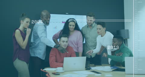 Diverse Team Dynamics in a Modern Office Meeting