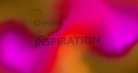 Abstract Inspiration Concept Background with Blurred Text