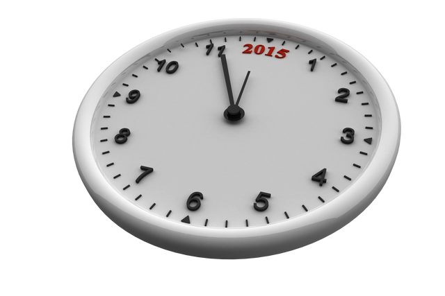 Transparent White Clock with 2015 Digit - Download Free Stock Videos Pikwizard.com