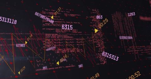 futuristic digital data cluster visualization with code and analytics - Download Free Stock Images Pikwizard.com