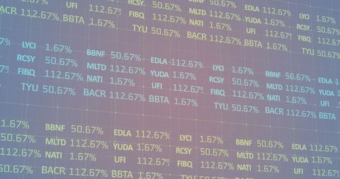 Abstract Digital Stock Market Data with Bright Muted Colors - Download Free Stock Images Pikwizard.com