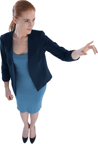 businesswoman using transparent virtual interface technology - Download Free Stock Videos Pikwizard.com