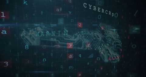 Cyber Security Digital Data with Key Symbol - Download Free Stock Images Pikwizard.com