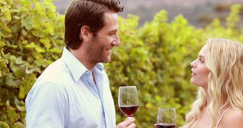 Relaxed Wine Tasting in Vine Vineyard Setting - Download Free Stock Images Pikwizard.com
