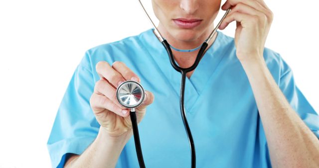 Doctor Using Stethoscope for Patient Examination - Download Free Stock Images Pikwizard.com