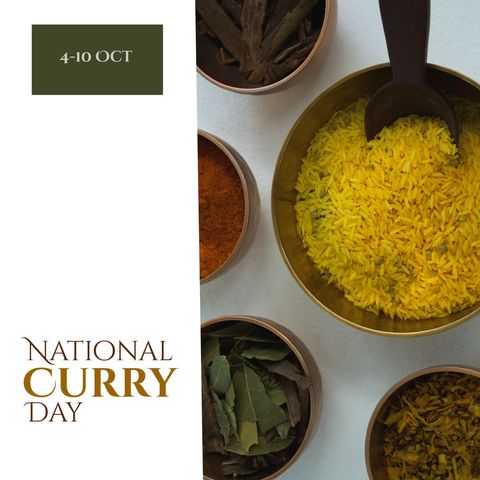 celebrating national curry day with vibrant aromatic ingredients - Download Free Stock Templates Pikwizard.com