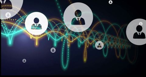 Data Networking with Abstract Circuits and People Icons