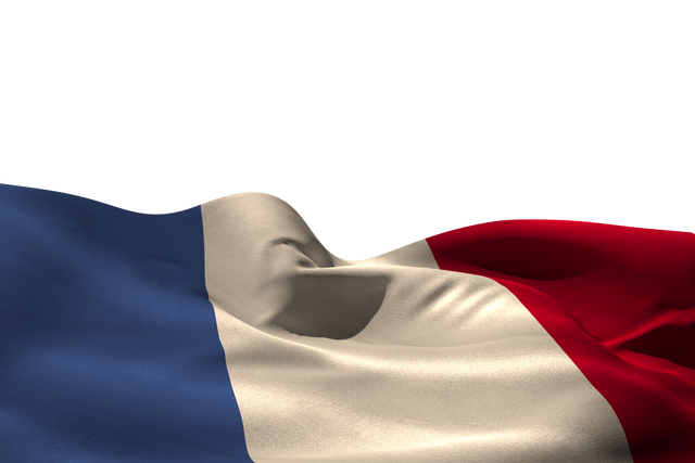 Waving French Flag Illustration on Transparent Background - Download Free Stock Videos Pikwizard.com