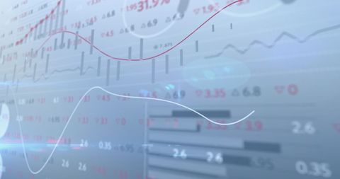 Abstract Financial Data Visualization with Graphs and Diagrams - Download Free Stock Images Pikwizard.com
