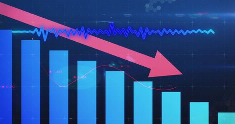 Declining Financial Forecast with Digital Interface - Download Free Stock Images Pikwizard.com