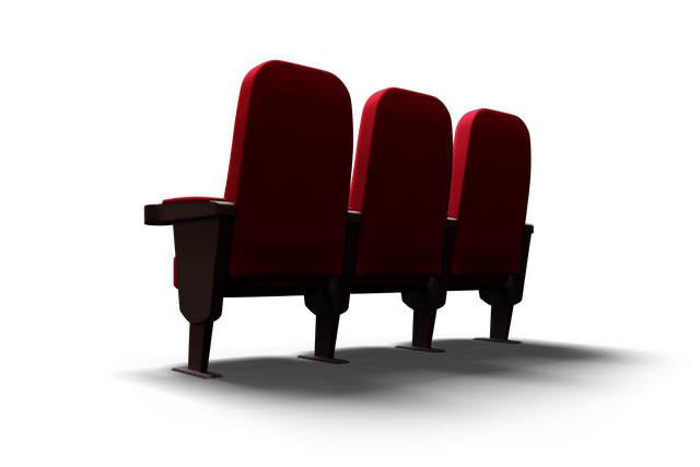 Red Cinema Seats Illustration on Transparent Background - Download Free Stock Videos Pikwizard.com