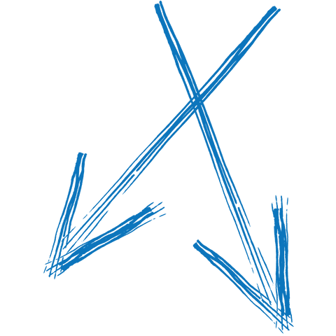 blue arrows crossing on transparent background illustration - Download Free Stock Videos Pikwizard.com