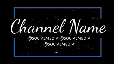 Cosmic Background Social Media Channel Name Template - Download Free Stock Templates Pikwizard.com