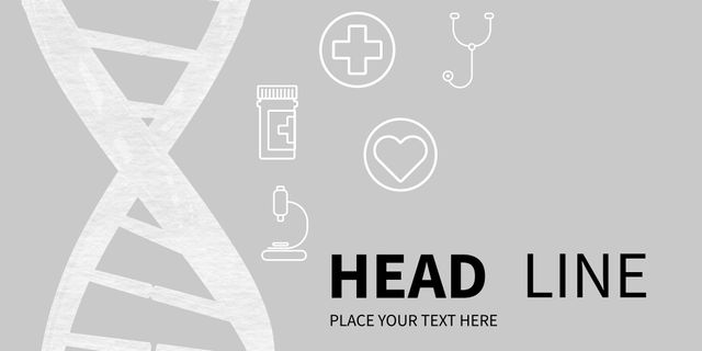 Innovative Healthcare Presentation Template with DNA and Medical Icons - Download Free Stock Templates Pikwizard.com