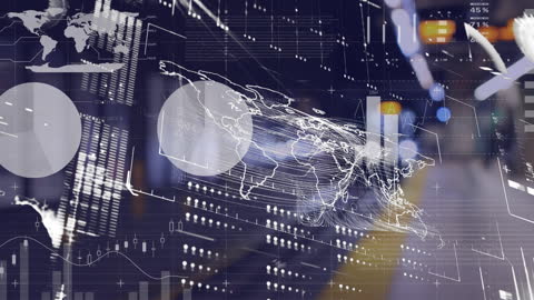 Digital Interface with Global Data Visualization