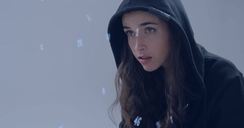Caucasian Female Hacker Engaged in Cybersecurity Task - Download Free Stock Images Pikwizard.com