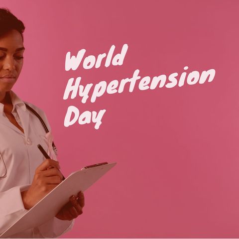 Female doctor celebrating world hypertension day