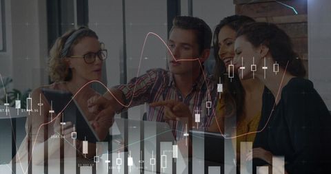 Collaborative Teamwork in Financial Analysis Meeting - Download Free Stock Images Pikwizard.com