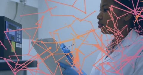 African American Scientist Analyzing Digital Data in Laboratory - Download Free Stock Images Pikwizard.com