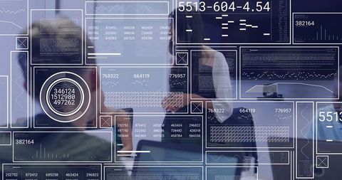 Modern Executive Presenting Innovative Data Solutions in Boardroom