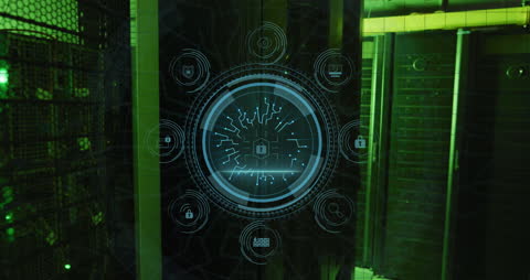 Digital Security Interface in Server Room