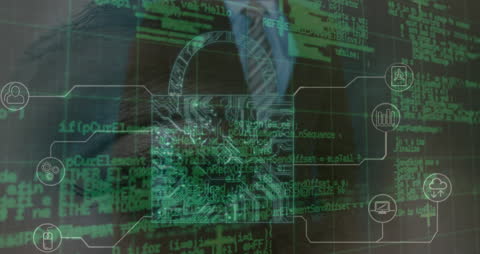 Digital Security and Technology Interface Concept