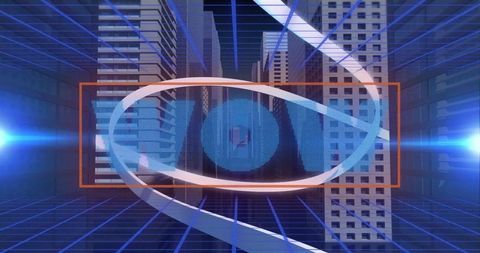 Digital WOW: Modern Cityscape with Futuristic Twist