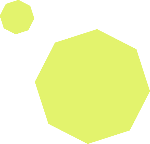 Transparent geometric abstract polygons in minimalist design
