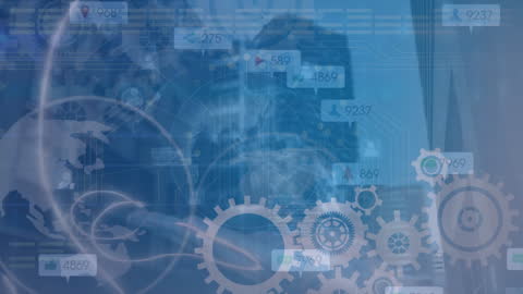 Futuristic Digital Data Processing in Urban Environment