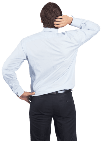 transparent image of businessman scratching head contemplatively - Download Free Stock Videos Pikwizard.com