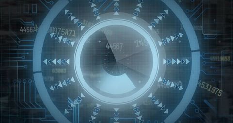 Futuristic Digital Interface with Dynamic Holographic Display - Download Free Stock Images Pikwizard.com