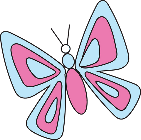 transparent cartoon butterfly flat design with pastel wings - Download Free Stock Videos Pikwizard.com