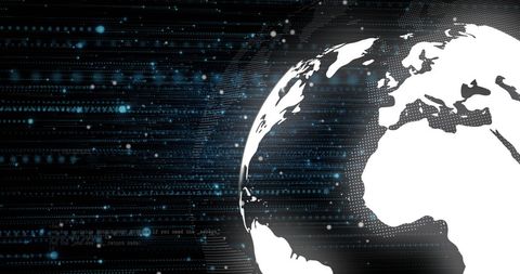 Digital World Concept with Dynamic Global Network - Download Free Stock Images Pikwizard.com