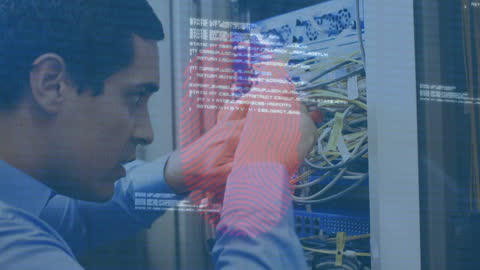 Network Engineer Managing Server Data Connections