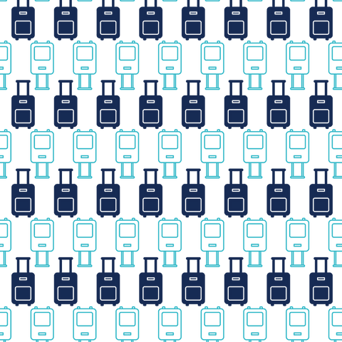 Transparent Pattern of Blue Suitcases on Worn Path Journey - Download Free Stock Videos Pikwizard.com