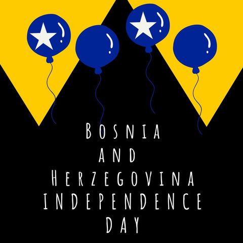 bosnia herzegovina independence celebration graphic - Download Free Stock Templates Pikwizard.com