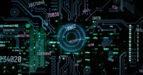 Futuristic Virtual Interface Over City Skyline